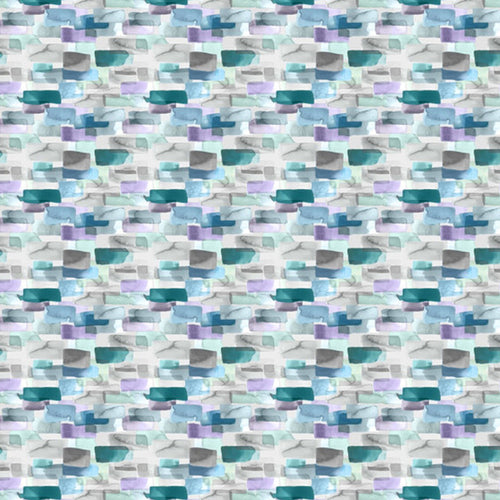 Abstract Blue Fabric - Kampala Printed Cotton Fabric (By The Metre) Ocean Voyage Maison