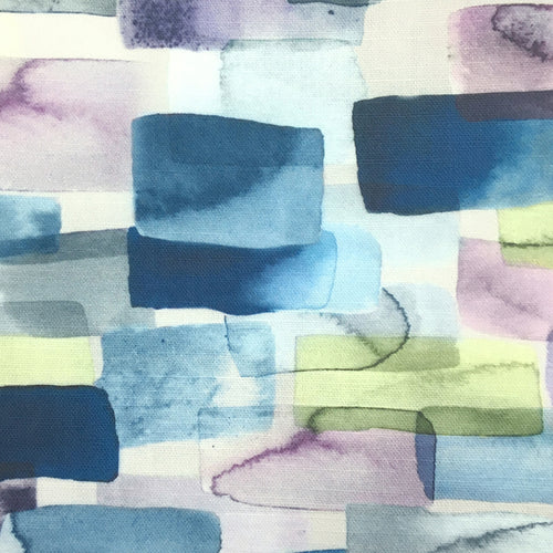 Abstract Purple Fabric - Kampala Printed Cotton Fabric (By The Metre) Violet Voyage Maison