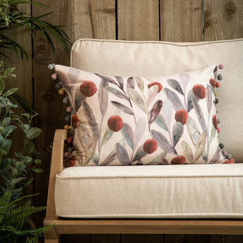 Voyage Maison Katsura Printed Feather Cushion in Mulberry