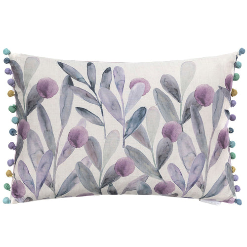 Voyage Maison Katsura Printed Feather Cushion in Violet