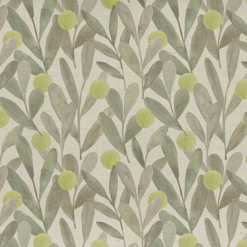 Floral Green Fabric - Katsura Printed Cotton Fabric (By The Metre) Sage Voyage Maison