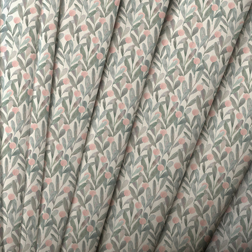 Floral Green M2M - Katsura Printed Cotton Made to Measure Roman Blinds Granite Voyage Maison