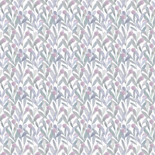 Floral Purple M2M - Katsura Printed Cotton Made to Measure Roman Blinds Violet Voyage Maison