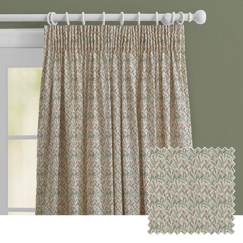 Floral Grey M2M - Katsura Printed Made to Measure Curtains Granite Voyage Maison