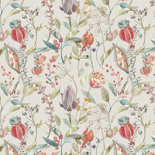 Samples - Kelston Printed Fabric Sample Swatch Cinnamon Linen Voyage Maison