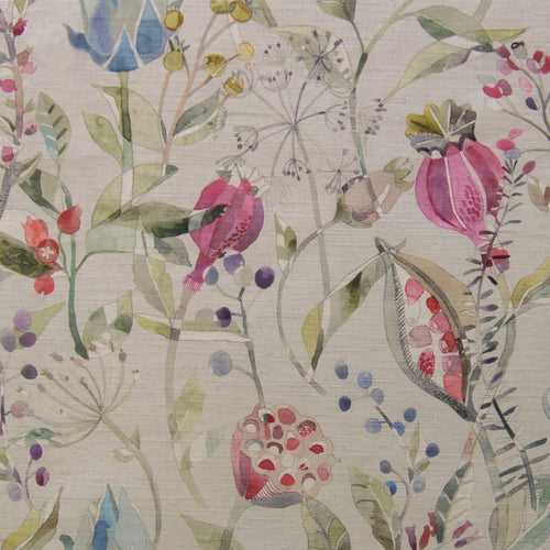 Voyage Maison Kelston Printed Cotton Fabric Remnant in Sorbet/Natural