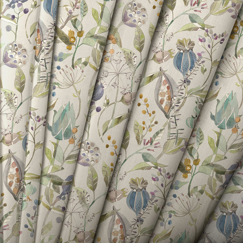 Animal Blue M2M - Kelston Printed Cotton Made to Measure Roman Blinds Capri/Natural Voyage Maison