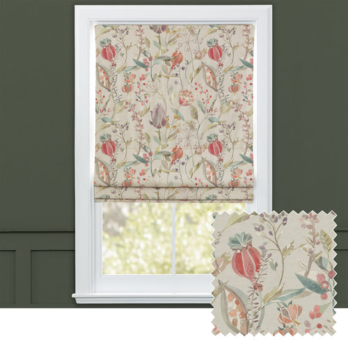 Animal Orange M2M - Kelston Printed Cotton Made to Measure Roman Blinds Cinnamon/Natural Voyage Maison