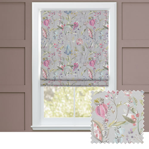 Animal Pink M2M - Kelston Printed Cotton Made to Measure Roman Blinds Sorbet Voyage Maison