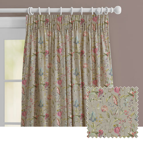 Animal Cream M2M - Kelston Printed Made to Measure Curtains Sorbet Linen Voyage Maison