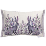 Voyage Maison Kensuri Printed Feather Cushion in Violet
