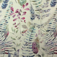  Samples - Kenton Printed Fabric Sample Swatch Loganberry Voyage Maison