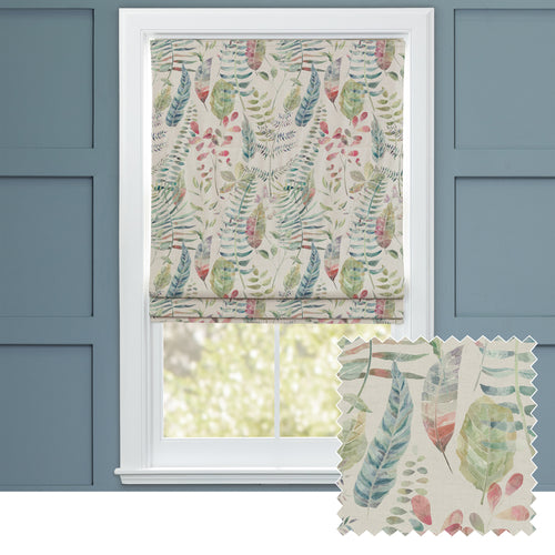 Floral Red M2M - Kenton Printed Cotton Made to Measure Roman Blinds Default Voyage Maison