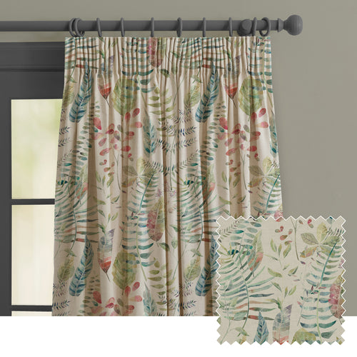 Floral Cream M2M - Kenton Printed Made to Measure Curtains Pomegranate Voyage Maison