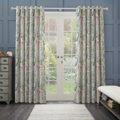 Floral Grey M2M - Kenton Printed Made to Measure Curtains Silver Voyage Maison