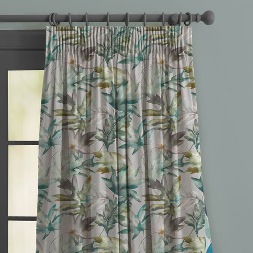 Animal Green M2M - Kimino Printed Made to Measure Curtains Emerald Voyage Maison