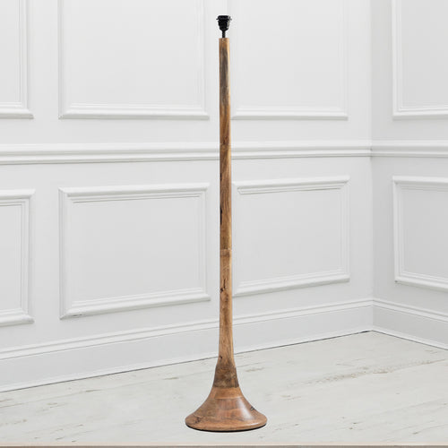 Plain Brown Lighting - Kinross Floor Lamp Base Mango Voyage Maison