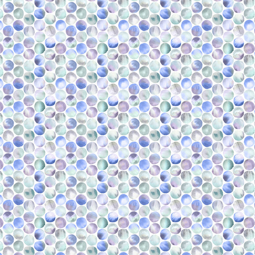 Abstract Purple Fabric - Kiribati Printed Cotton Fabric (By The Metre) Violet Voyage Maison