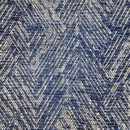 Abstract Blue Fabric - Kiso Woven Jacquard Fabric (By The Metre) Cobalt Voyage Maison