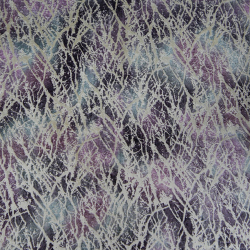 Abstract Purple Fabric - Kline Woven Jacquard Fabric (By The Metre) Amethyst Voyage Maison