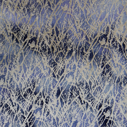 Abstract Blue Fabric - Kline Woven Jacquard Fabric (By The Metre) Sapphire Voyage Maison