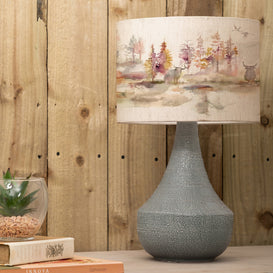 Voyage Maison Agri & Caledonian Forest Eva Complete Lamp in Grey/Linen