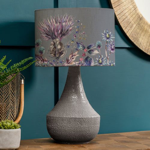 Floral Grey Lighting - Agri  & Elysium Eva  Complete Lamp Grey/Sapphire Voyage Maison