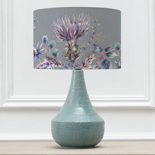 Floral Blue Lighting - Elysium Eva & Agri Complete Table Lamp Teal/Sapphire Voyage Maison