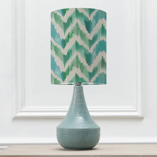 Abstract Blue Lighting - Savannah Anna & Agri Complete Table Lamp Teal/Isla Additions