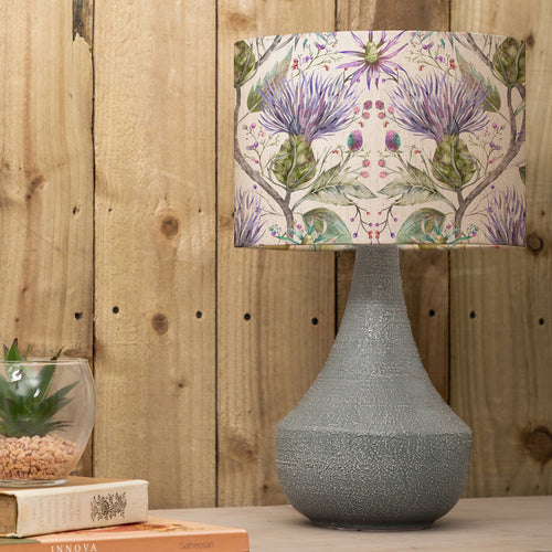 Floral Grey Lighting - Agri  & Varys Eva  Complete Lamp Grey/Violet Voyage Maison