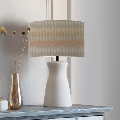 Abstract White Lighting - Albury  & Mesa Eva  Complete Table Lamp Ecru/Sand Voyage Maison