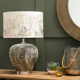 Voyage Maison Alcina & Enchanted Forest Eva Complete Table Lamp in Grey/Forest