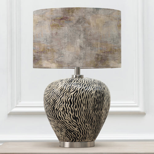 Abstract Black Lighting - Alcina  & Monet Eva  Complete Table Lamp Grey/Ironstone Voyage Maison