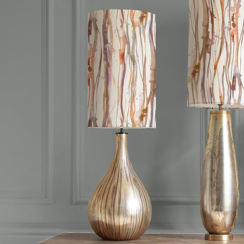 Abstract Gold Lighting - Allegra  & Falls Anna  Complete Table Lamp Glass/Ironstone Additions