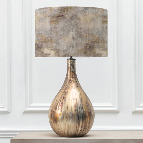 Abstract Gold Lighting - Monet Eva & Allegra Complete Table Lamp Glass/Ironstone Voyage Maison