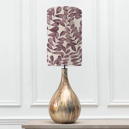 Floral Gold Lighting - Allegra  & Rowan Anna  Complete Table Lamp Glass/Dusk Additions