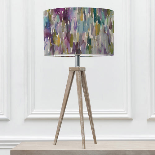 Abstract Grey Lighting - Azima Eva & Aratus Complete Table Lamp Grey/Indigo Voyage Maison