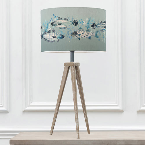 Animal Grey Lighting - Barbeau Eva & Aratus Complete Table Lamp Grey/Seafoam Voyage Maison