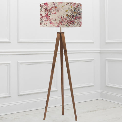 Floral Brown Lighting - Aratus  & Brushwood Eva  Complete Floor Lamp Nut/Blossom Darren Woodhead