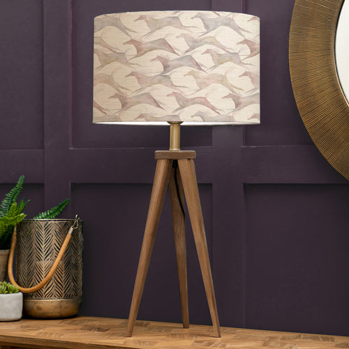 Abstract Brown Lighting - Aratus  & Dakota Eva  Complete Table Lamp Nut/Sepia Voyage Maison