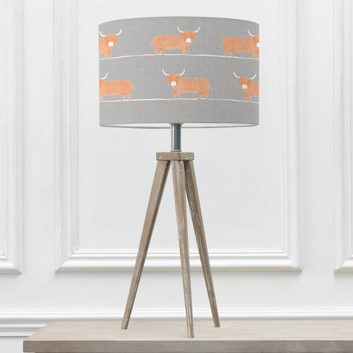 Animal Grey Lighting - Aratus  & Dougal Eva  Complete Table Lamp Grey/Granite Voyage Maison