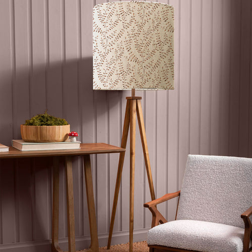 Floral Brown Lighting - Aratus  & Eden Anna  Complete Floor Lamp Nut/Sienna Additions