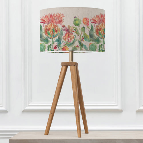 Floral Brown Lighting - Aratus  & Enchanting Thistle Eva  Complete Table Lamp Nut/Marigold Voyage Maison