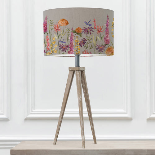 Floral Grey Lighting - Florabunda Eva & Aratus Complete Table Lamp Grey/Russet Voyage Maison