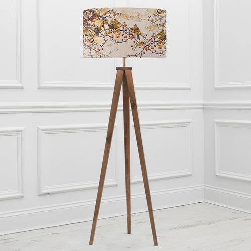 Floral Brown Lighting - Aratus  & Hazeldene Eva  Complete Floor Lamp Nut/Auburn Darren Woodhead