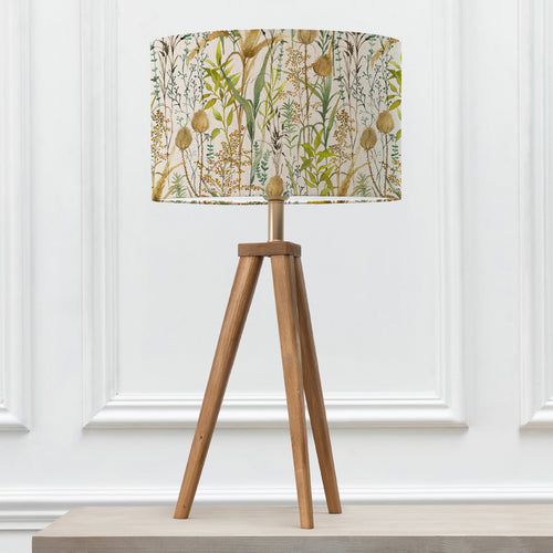 Floral Green Lighting - Lydiard Eva & Aratus Complete Table Lamp Linen Voyage Maison