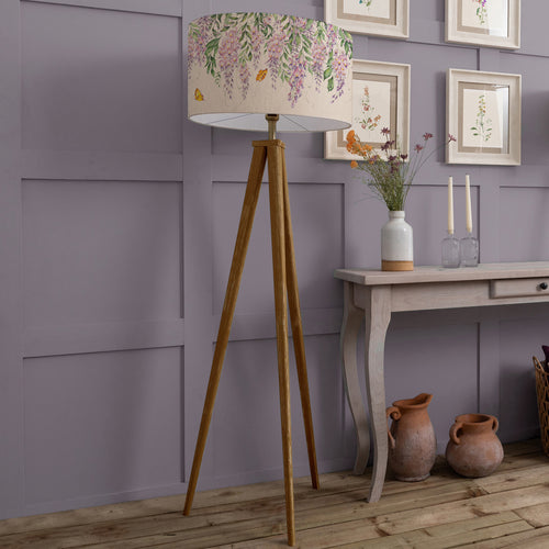Floral Purple Lighting - Aratus & Mariposa Complete Floor Lamp Cream Voyage Maison