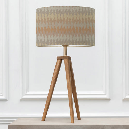 Abstract Brown Lighting - Aratus  & Mesa Eva  Complete Table Lamp Nut/Sand Voyage Maison