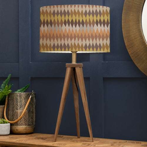 Abstract Brown Lighting - Aratus  & Mesa Eva  Complete Table Lamp Nut/Sepia Voyage Maison