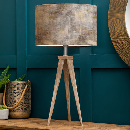 Abstract Grey Lighting - Aratus  & Monet Eva  Complete Table Lamp Grey/Ironstone Voyage Maison